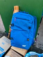 Blauwe trolley/ koffer met Wieltjes zgan, Ophalen, Overige materialen, Gebruikt, 50 tot 60 cm