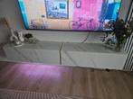 Hangend TV-meubel Wit Marmer 200cm breed, Ophalen, Zo goed als nieuw, 200 cm of meer, Minder dan 100 cm