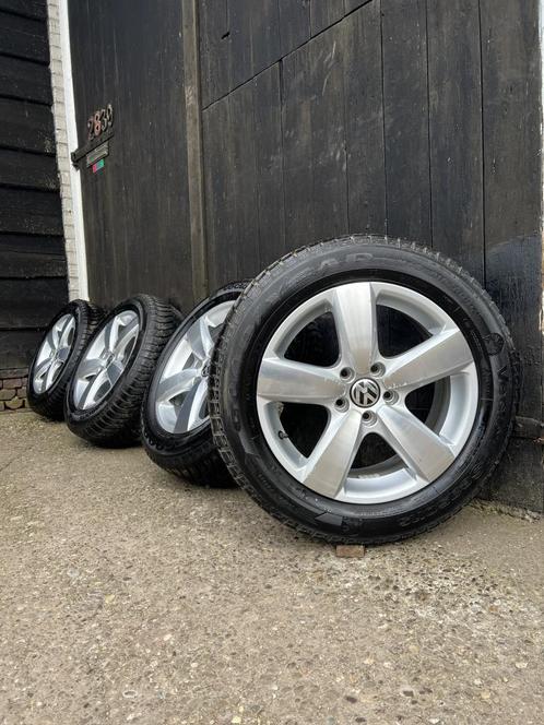 Originele Volkswagen Tiguan velgen 17” 5x112 all-season 7mm, Auto-onderdelen, Banden en Velgen, Banden en Velgen, All Season, 17 inch
