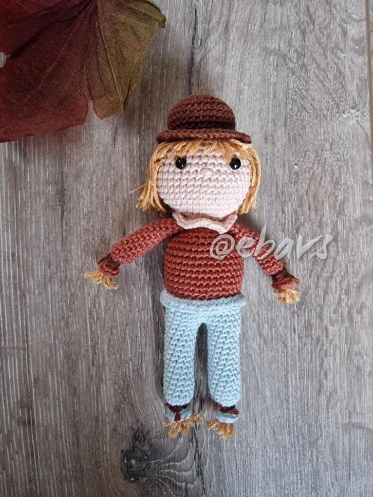 Gehaakt popje, lieve vogelverschrikker, Hobby en Vrije tijd, Breien en Haken, Nieuw, Haken, Overige typen, Ophalen