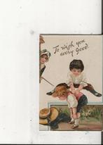 Happy Christmas To wish you every Good Bokkie springen 1907, Verzenden, Voor 1920, Ongelopen, Feest(dag)