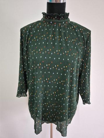 Top54 - Donkergroen Monki shirt maat M (1) beschikbaar voor biedingen