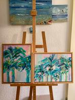 Palmboom ~ kunst  ~ atelier, Ophalen of Verzenden, Nieuw, Schilderij, Minder dan 50 cm