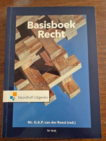 O.A.P. van der Roest - Basisboek Recht beschikbaar voor biedingen