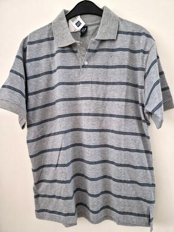 GAP heren polo grijs/navy maat XL *NIEUW* beschikbaar voor biedingen