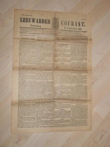 Leeuwarder Courant 10 februari 1912 beschikbaar voor biedingen