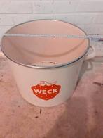 Weck ketel decoratie.  Staat ook weck op de pot, Antiek en Kunst, Antiek | Emaille, Ophalen