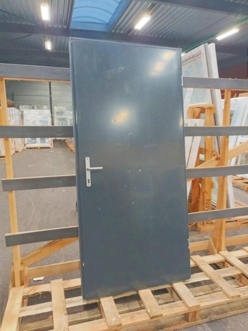 Aluminium Deur   b100 x h210 cm Antraciet   -1969-, Doe-het-zelf en Verbouw, Deuren en Horren, Gebruikt, Buitendeur, 200 tot 215 cm