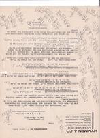 Rekening medaillefabrikant Hymmen&Co vooroorlogs, Verzenden, Landmacht, Duitsland, Lintje, Medaille of Wings
