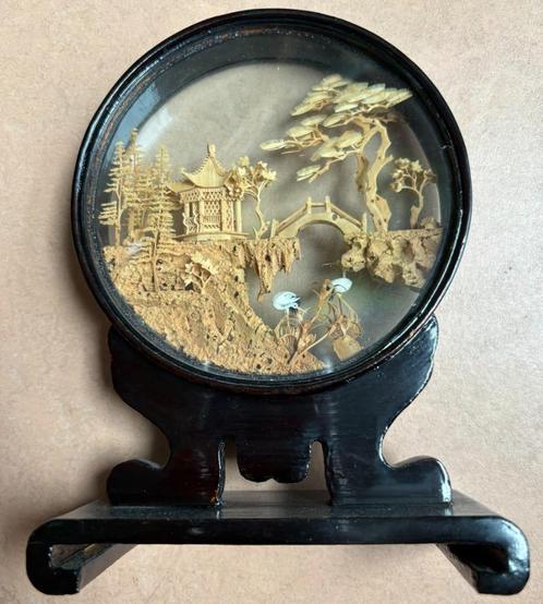 Prachtig Chinees diorama, Antiek en Kunst, Kunst | Niet-Westerse kunst, Ophalen of Verzenden