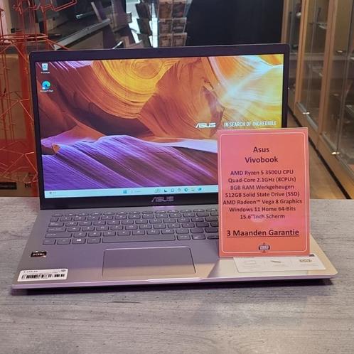 Asus Vivobook AMD Ryzen 5 3500U 8GB/512GB SSD Win 10 Home, Computers en Software, Windows Laptops, Zo goed als nieuw