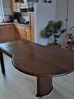 Eiken Uitschuifbare Eettafel Champignon Model, Huis en Inrichting, Tafels | Eettafels, Ophalen, Gebruikt, Rechthoekig, 50 tot 100 cm