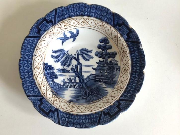 "Real old Willow ", A8025 Booths,  schotels voor theekopjes, Huis en Inrichting, Keuken | Servies, Gebruikt, Kop(pen) en/of Schotel(s)