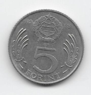 Hongarije 5 forint 1988 KM# 635 beschikbaar voor biedingen