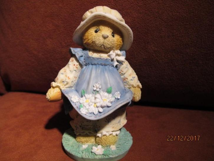 cherished teddies - gail/glenn/growing better../hannah/heath, Verzamelen, Beren en Cherished Teddies, Zo goed als nieuw, Beeldje