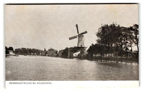 Koudekerk, Rembrandtmolen bij Koudekerk, Verzamelen, Ansichtkaarten | Nederland, Ongelopen, Zuid-Holland, 1920 tot 1940, Verzenden