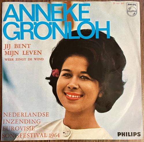 Single Anneke Grönloh ‎– Jij Bent Mijn Leven (Songfestival), Cd's en Dvd's, Vinyl Singles, Zo goed als nieuw, Single, Nederlandstalig
