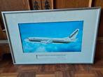 Ingelijst transavia boeing 737-300 gesigneerd  pres. Legro., Antiek en Kunst, Ophalen of Verzenden