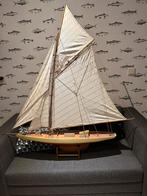 Prachtige houten model zeilboot, Zo goed als nieuw, Ophalen
