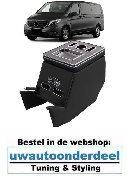 USB Luxe Middenconsole Armsteun Zwart Voor Mercedes V Klasse, Auto diversen, Auto-accessoires, Nieuw, Verzenden