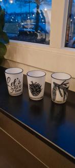 Rievèra Maison theelichthouders - set van 3, Overige materialen, Ophalen of Verzenden, Zo goed als nieuw, Kandelaar