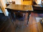 Antieke houten tafel met lade, kaart tafeltje, Ophalen