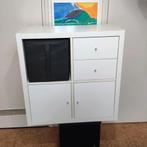 IKEA Kallax Wit 4 vakken, alleen wandmontage, Huis en Inrichting, Kasten | Wandmeubels, Ophalen, Zo goed als nieuw, Minder dan 150 cm