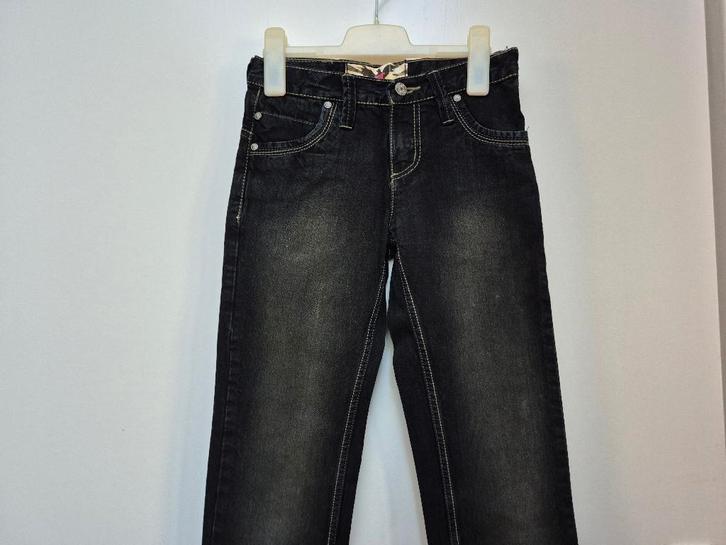 Jilly / Jill / Shoeby zwarte jeans / spijkerbroek verstelbar, Kinderen en Baby's, Kinderkleding | Maat 146, Zo goed als nieuw