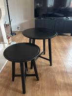 IKEA Tafeltjes Set - Zwart, Minder dan 55 cm, Gebruikt, Rond, Hout