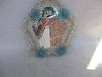Vintage Venetiaanse spiegel van Murano-glas jaren 50, Ophalen of Verzenden, Overige vormen, Minder dan 50 cm, Minder dan 100 cm