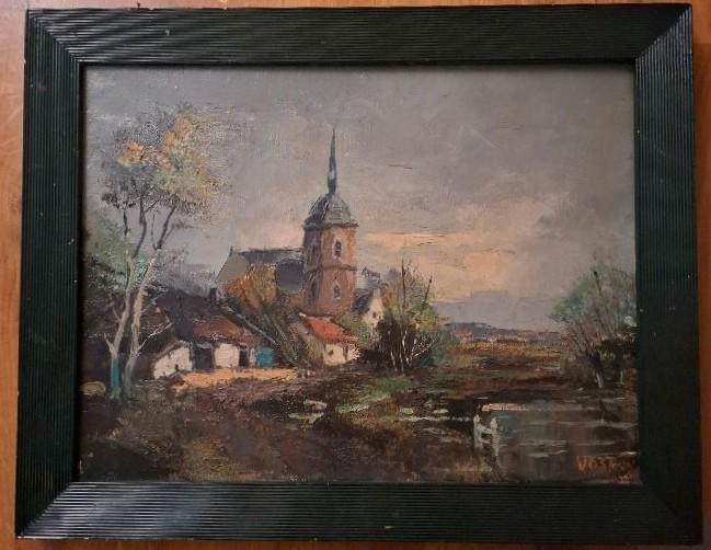 Pieter Vosman olieverf op doek, Antiek en Kunst, Kunst | Schilderijen | Klassiek, Ophalen of Verzenden