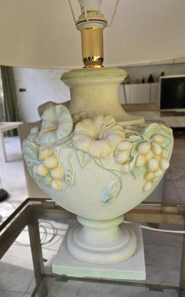 Salon tafel lamp wit, Huis en Inrichting, Lampen | Tafellampen, Zo goed als nieuw, 50 tot 75 cm, Stof, Overige materialen, Ophalen of Verzenden