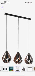 EGLO Carlton 1 Hanglamp - E27 - 80,5 cm - Zwart/Koper, Huis en Inrichting, Lampen | Hanglampen, Ophalen of Verzenden, Zo goed als nieuw