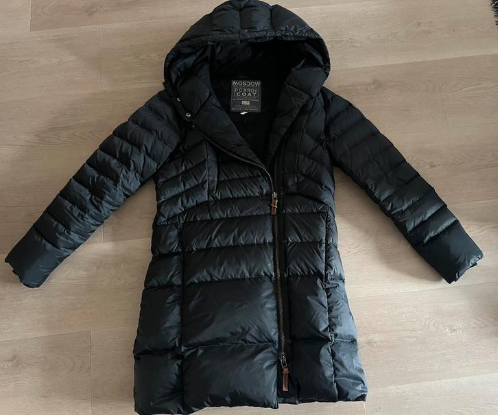 Moscow jas, Kleding | Dames, Jassen | Winter, Zo goed als nieuw, Maat 46/48 (XL) of groter, Zwart, Ophalen of Verzenden