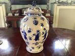 Antieke grote blauw/witte chinsese vaas, Antiek en Kunst, Ophalen of Verzenden