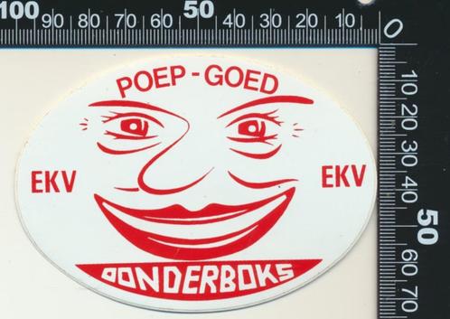 Sticker: EKV Donderboks, Verzamelen, Stickers, Zo goed als nieuw, Bedrijf of Vereniging, Verzenden