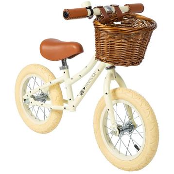 Mooie Banwood loopfiets creme met sterretjes beschikbaar voor biedingen