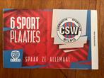 CSW Sportplaatjes - Voetbalplaatjes  | Jumbo Wilnis, Ophalen of Verzenden, Nieuw, Overige binnenlandse clubs, Poster, Plaatje of Sticker