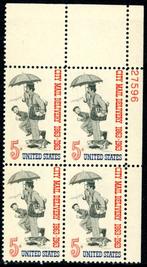 USA Verenigde Staten plaatblok 1238-pf - Stadspost, Postzegels en Munten, Postzegels | Amerika, Ophalen of Verzenden, Noord-Amerika