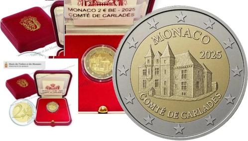 Speciale 2 Euro MONACO 2025 “Carladés" PROOF., Postzegels en Munten, Munten | Europa | Euromunten, 2 euro, Monaco, Verzenden