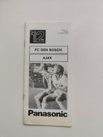 FC Den Bosch - AJAX officieel programma 16-10-1983, Verzamelen, Verzenden, Zo goed als nieuw, Ajax, Overige typen
