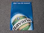 BAVARIA BIER BLIKKEN RECLAMEBORD, Verzamelen, Ophalen, Gebruikt, Reclamebord, Plaat of Schild, Bavaria