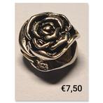 Bedel zilver roos * meer zilveren bedels te koop *, Overige merken, Ophalen of Verzenden, Zo goed als nieuw, 1 bedel
