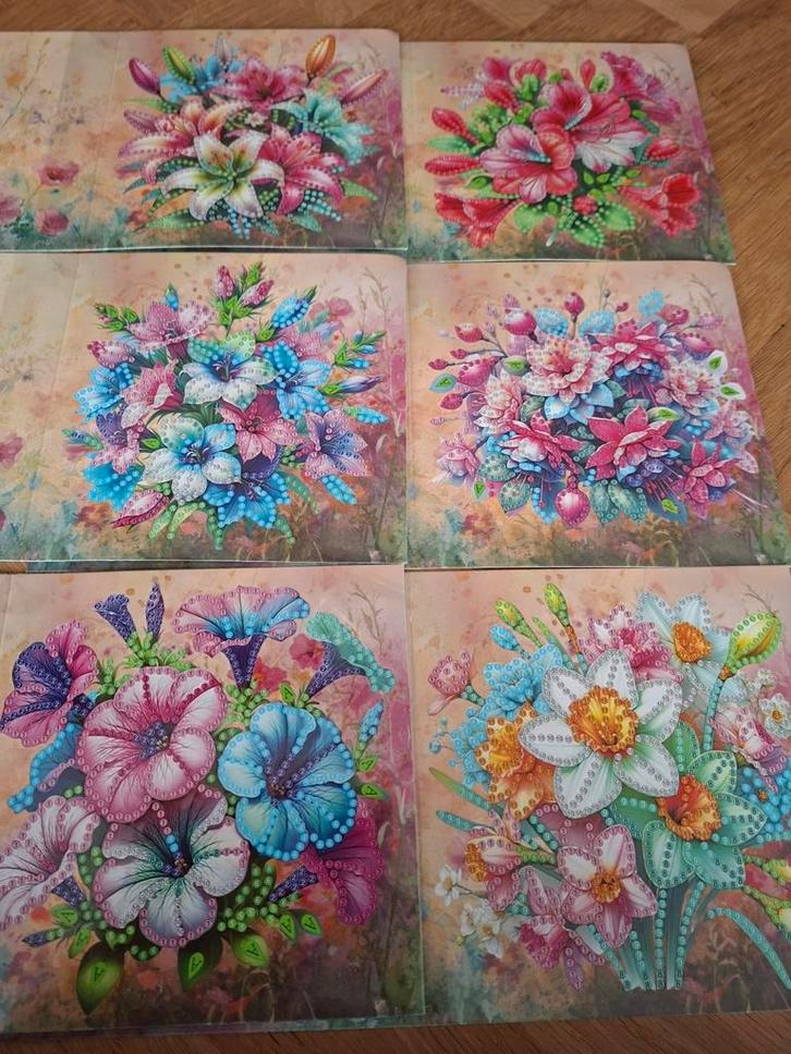 Diamond painting,  partij kaartensets!, Hobby en Vrije tijd, Kaarten | Zelf maken, Nieuw, Blanco kaart of Basiskaart, Overige thema's