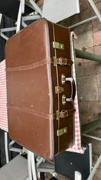 Brocante Retro bruine koffer, Ophalen, Gebruikt