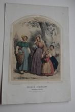 GOEREE EN OVERFLAKKEE KLEDERDRACHT 1850`57 Litho Buffa C31, Antiek en Kunst, Kunst | Litho's en Zeefdrukken, Ophalen of Verzenden