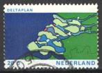 Nederland NVPH nr 1002 gestempeld Deltawerken 1972, Postzegels en Munten, Postzegels | Nederland, Verzenden, Na 1940, Gestempeld