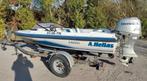 Fantom A.Hellas 50pk viertakt speedboot 60km/h, Watersport en Boten, Vis- en Consoleboten, Ophalen, Gebruikt, 30 tot 50 pk, 3 tot 6 meter