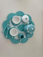 houten kinderserviesje, Ophalen