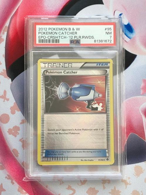 Pokemon Catcher Championship League Promo Black&White PSA 7, Hobby en Vrije tijd, Verzamelkaartspellen | Pokémon, Nieuw, Losse kaart
